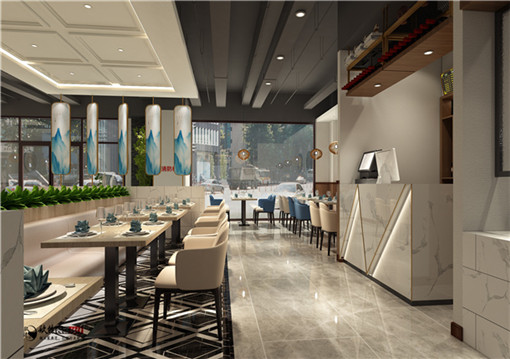 红寺堡伊里乡餐厅装修设计|现代设计手法打造休闲空间