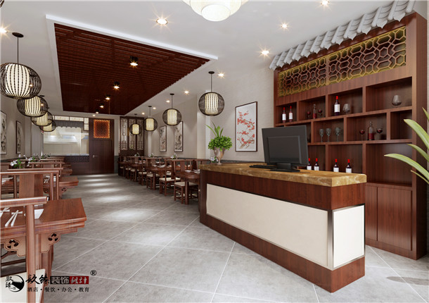 红寺堡聚丰源中餐厅装修设计|冲淡清远的艺术风格和境界
