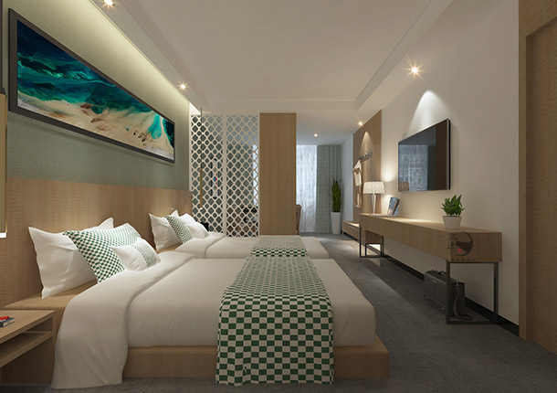 红寺堡希顿酒店设计|让客房具有延伸性同时带来的空间的流动性