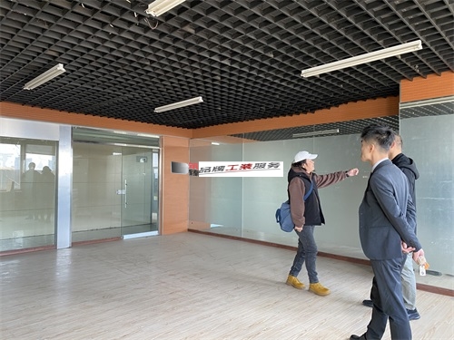 红寺堡璟一办公室装修施工现场巡检|红寺堡办公室装修公司